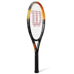 Wilson Kinder-Tennisschläger Burn Spin JR 25in (9-12 Jahre) 2025 schwarz/orange - besaitet
