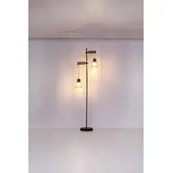 GLOBO LIGHTING Stehleuchte »MINA«, Höhe: 168 cm, 40 W, Metall matt, schwarz