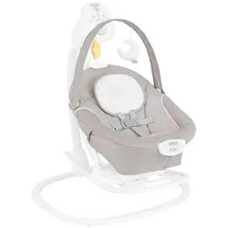 Graco Schaukelwippe , Grau, Weiß , Textil , 72.8x89.3x91.5 cm , Bezug abnehmbar, Bezug waschbar, Sicherheitsgurt, Spielbogen, Tragegriff, Wippe feststellbar, Vibration, Musik, elektronische Schaukelfunktion , Babymöbel & Kindermöbel, Babyzimmer, Babywippen & Babyschaukeln