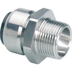Steckfitting Übergangsnippel AG (Ausführung: 18 mm x DN 15 (1/2''))