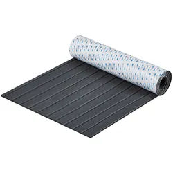 VEVOR Bootsbodenbelag, Bootsdeck aus EVA-Schaum, 2400 x 600 x 6 mm, rutschfester, selbstklebender Bodenbelag, 14400 cm2 großer Marineteppich für Boote, Yachten, Pontons, Kajakdecks