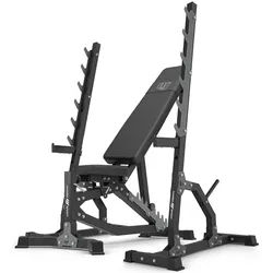 Set MS8_2.0 | Doppelseitig verstellbare Hantelbank + Multilevel-Ständer (2 Stück) - Marbo Sport