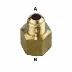 Reduzier-Aufschraubstutzen 3/8""M - 1/2""W SAE (5/8""-3/4"" UNF)