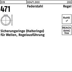 Sicherungsring DIN 471 88x 3 Federstahl Regelausf. 50 Stück