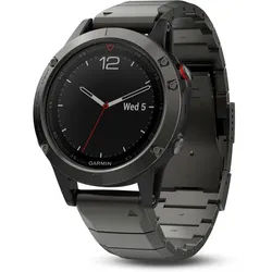 Fenix 5 saphirglas grau mit Metallarmband