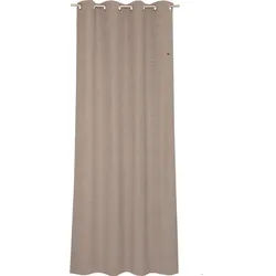Esprit Ösenvorhang , Braun , Textil , Uni , 140x250 cm , Heimtextilien, Vorhänge, Fertigvorhänge, Ösenvorhänge