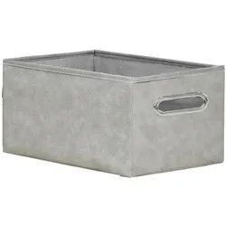 Ambia Home Regalkorb , Beige , Textil , 10 l , rechteckig , 28x20x38 cm , Griffe, Innenfutter , Ordnen & Aufbewahren, Dekoboxen & Aufbewahrungsboxen, Regalboxen & Stehsammler