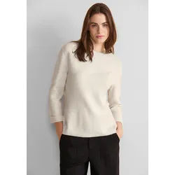 STREET ONE Strickpullover, mit Struktur STREET ONE cream white melange 34