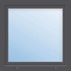 Meeth Fenster »77/3 MD«, Gesamtbreite x Gesamthöhe: 85 x 80 cm, Glassstärke: 33 mm, weiß/titan - schwarz