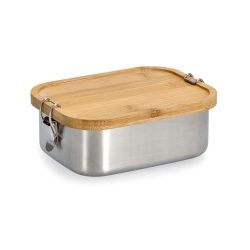 Zeller Lunchbox mit Clipverschluss, Edelstahl, Stylische Brotdose aus pflegeleichtem Edelstahl, Fassungsvermögen: 770 ml