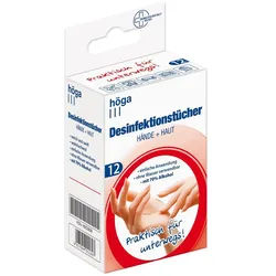 DESINFEKTIONSTÜCHER Hände+Haut 12 St