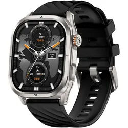 KOSPET Magic P10 Smartwatch (4,9 cm, Android ios), Smartwatch mit AMOLED Display, GPS, 180 Sportmodi, 50 Tage Akku schwarz