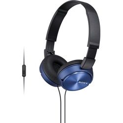 Sony MDR-ZX310AP Over-Ear-Kopfhörer (mit Headset Funktion) blau