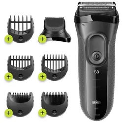 Braun - Elektrischer Rasierer für Männer 'Series 3 Shave&Style 3000Bt' in Schwarz Sonstige 1 St grau