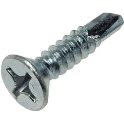 Bohrschrauben Flachsenkkopf DIN 7504 silber - 20750486325 - silber