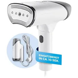 CLEANmaxx Dampfbürste CLEANmaxx 2in1-Dampfbürste Auffrischen und entknittern, 1200 W, CLEANmaxx 2in1-Dampfbürste Auffrischen und entknittern grau