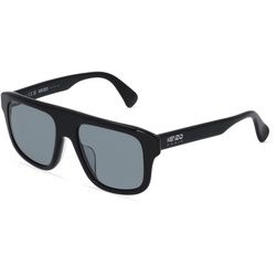 Kenzo KZ40155U Unisex-Sonnenbrille Vollrand Eckig Kunststoff-Gestell, Schwarz