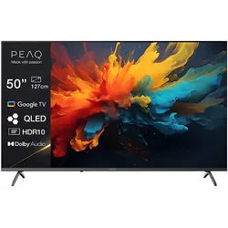 PEAQ PTV 50GQU-5025C Google QLED UHD TV (Flat, 50 Zoll / 126,0 cm, 4K, SMART TV)