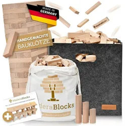 MaderaBlocks 200-1.600 Holzbausteine Natur 100% Made in DE Bauklötze Holz Bausteine Spielbauklötze, Baumpflanzung - Made in Germany (Ravensburg)
