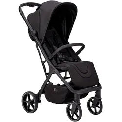 Moon Buggy , Schwarz , 7/8 Zoll , 50x103x80 cm , EN 1888 , Feststellbremse, Fußstütze abklappbar, Federung, 5-Punkte-Gurt, für Babyschale geeignet, Griff in Lederoptik, mit Tragegriff, Einhand-Faltmechanismus, Reflektorstreifen, abnehmbarer Schutzbügel , Baby on Tour, Kinderwagen, Buggys