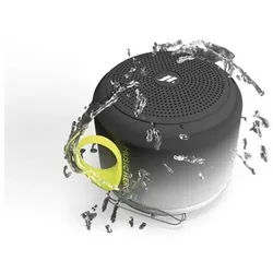SBS Water-resistant wireless speaker with strap - Black