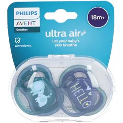Philips Avent Ultra Air Schnuller 18+ Monate, Elefant/ Hello