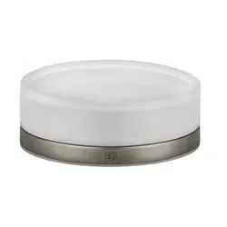 Gessi Emporio Seifenhalter, Standversion, Schale aus satiniertem Glas, 38827149, Farbe: Finox Optik