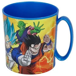 Dragon Ball Becher - Mikrowellengeeigneter Kunststoffbecher 390 ml – für Kinder, 1-tlg., ideal für Kinder, perfekt für zu Hause blau