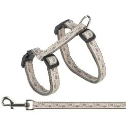 TRIXIE Geschirr Katzen Geschirr mit Leine grau/beige beige|grau