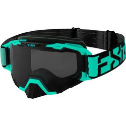 FXR Maverick Block Snowmobil Brille, türkis für Männer