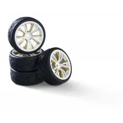 1:10 Räderset M-Design (4) weiß/gold