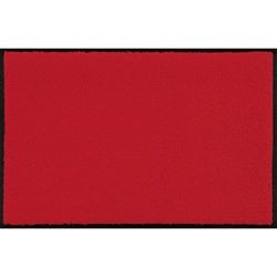 wash+dry Läufer , Rot , Kunststoff , Uni , rechteckig , 60x180 cm , Textiles Vertrauen - Oeko-Tex®, Made in EU, Oeko-Tex® Standard 100 , Teppiche Und Böden, Teppiche, Teppichläufer, Läufer
