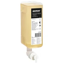 KATRIN Handwaschseife Pure Neutral 1000 ml , Milder Handwaschschaum mit integrierter Pumpe, 1 Karton = 6 Patronen à 1000 ml
