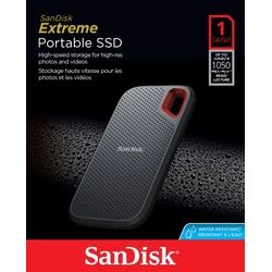 Sandisk SSD 1TB, USB 3.2, Typ A-C, 6.35cm (2.5'') Extreme Portable, (R) 1050MB/s, Retail-Blister