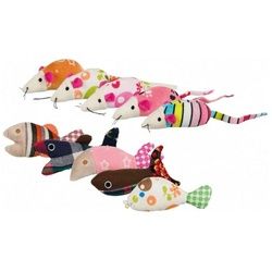TRIXIE Tierkuscheltier Maus und Fisch - 42 Stück