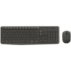 LOGITECH Tastatur- und Maus-Set MK235, Wireless, anthrazit