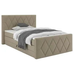 Boxspringbett Josie B Beige ca. 140x200cm