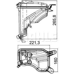 MAHLE Kühlwasserbehälter für BMW 3 Z4 1 X1