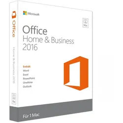 Microsoft Office 2016 Home and Business Vollversion für Mac