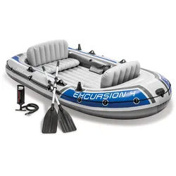 Intex Schlauchboot Excursion 4 Set | 315 x 165 x 43 cm | bis 500 kg