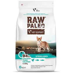 Vetexpert RAW PALEO STERILISED CAT 6kg + Überraschung für die Katze