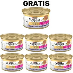 Purina Gourmet Gold Kitten Mousse für Kätzchen mit Kalbfleisch 6x85g