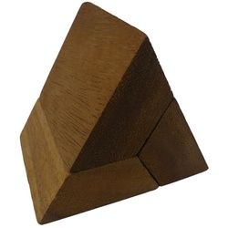 DILEMMA Pyramide aus 3 Stk. aus Holz Puzzle Knobel Geduldspiel Denkspiel IQ-S...