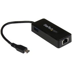 StarTech.com USB-C to Ethernet Gigabit Adapter - Thunderbolt 3 Compatible - USB ...