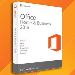 Microsoft Office 2016 Home and Business | Windows | Sofortdownload + Produktschlüssel