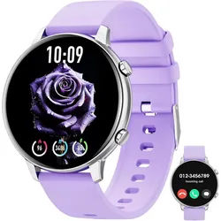 Hwagol G25 Smartwatch (3,6 cm, Andriod ios), Smartwatch mit Bluetooth lila