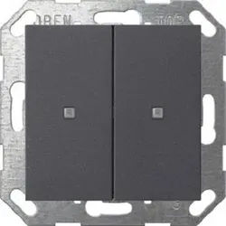 Gira KNX Taster Wippe 2-fach System 55 anthrazit 517328