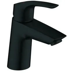 Grohe Eurosmart Einhand-Waschtischbatterie, S-Size, Ausladung 111mm, Push-Open Ablaufgarnitur, 239682433, Farbe: Mattschwarz