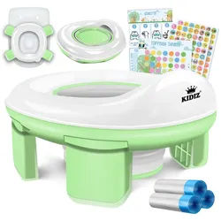 KIDIZ Toilettentrainer, Töpfchen für Kinder Toilettensitz Töpfchentrainer WC Sitz grün