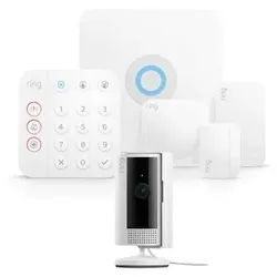 RING Alarm Security Kit 2. Generation, 5-teilig + Ring Indoor Cam, weiß